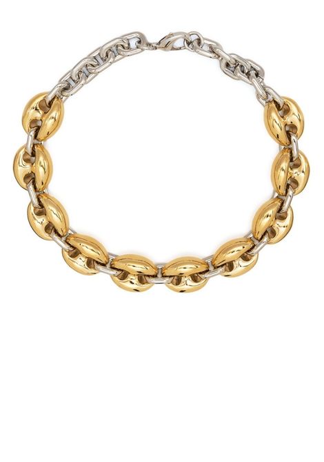 Gold and silver two-tone choker necklace Rabanne - women RABANNE | 22ABB0219MET340M715