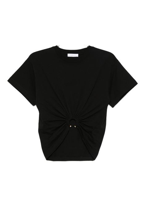 T-shirt con dttaglio ad anello in nero Rabanne - donna RABANNE | 23AJTO539CO485P001