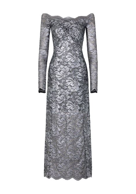 Grey lace off-shoulder maxi dress Rabanne -women RABANNE | 25AJRO065PA0244V912