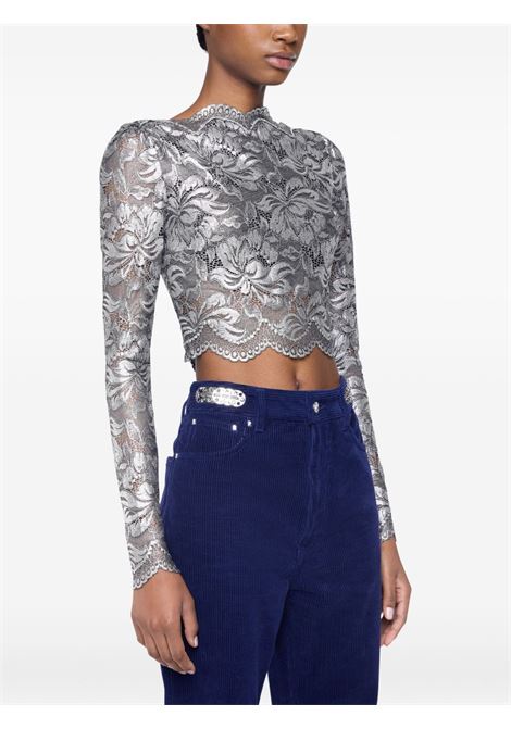 Top corto in grigio Rabanne - donna RABANNE | 25AJTO845PA0244V912