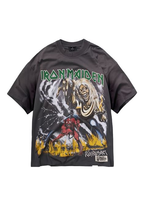 Grey iron maiden anniversary t-shirt Represent - men REPRESENT | MLM100583046