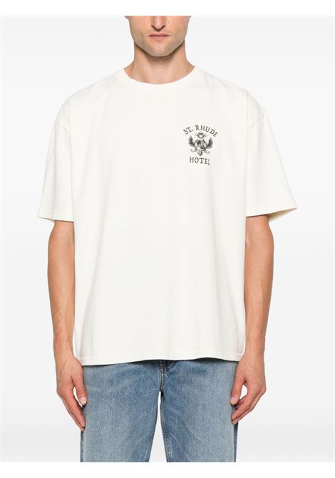 White eagle-print T-shirt Rhude - men RHUDE | RHPF25TT010120028