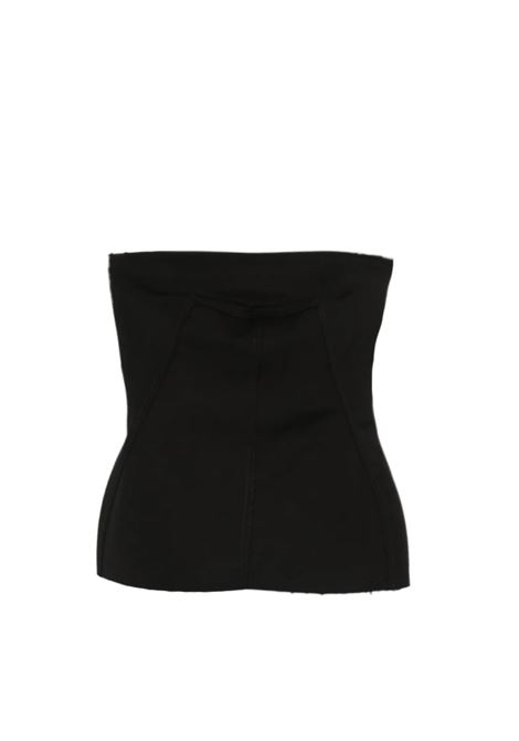 Top senza spalline in nero Rick owens - donna RICK OWENS | Top | RP02E4127WST09