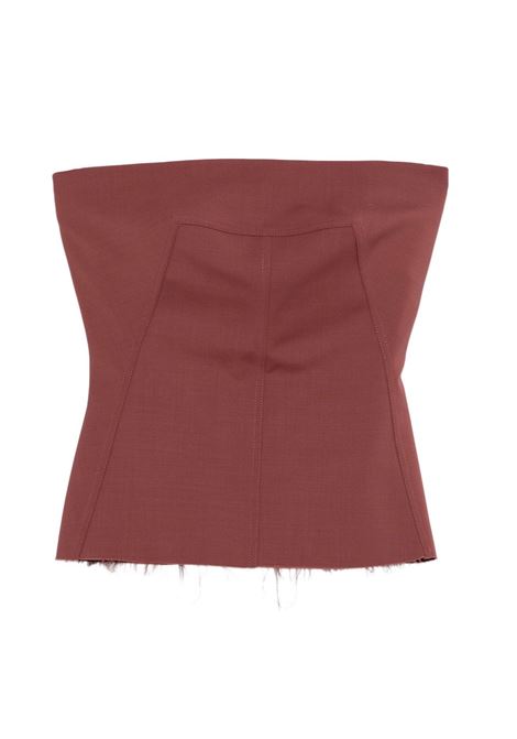 Top stile bando con zip sul retro in rosa Rick owens - donna RICK OWENS | Top | RP02E4127WST13