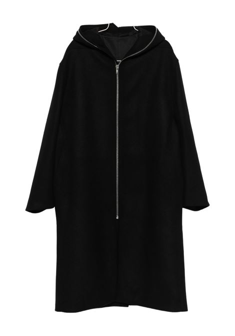 Impermeabile con cappuccio in nero Rick Owens - uomo RICK OWENS | Capispalla | RU02E1979WSF09