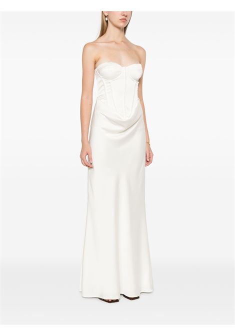 Abito da sera con corsetto in bianco Rotate - donna ROTATE | 112129857857