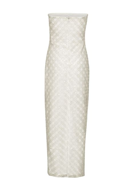 Abito con paillettes senza spalline in bianco Rotate - donna ROTATE | 114179857857