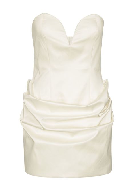 Abito corto con scollo a cuore in bianco Rotate - donna ROTATE | 114204857857