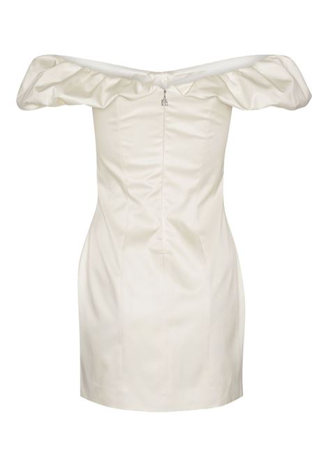 Abito corto con ruches e spalle scoperte in bianco Rotate - donna ROTATE | 114205857857