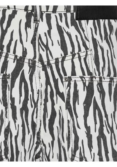 White and black zebra-print twill trousers Rotate - women ROTATE | 114339858858
