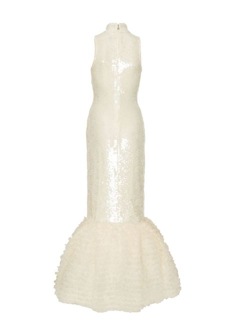 Abito da sera a sirena con paillettes in crema Rotate - donna ROTATE | 114676857857