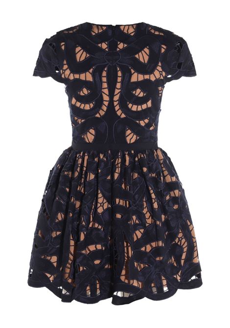 Abito mini con ricami in blu Self-Portrait - donna SELF-PORTRAIT | PF25013SBL
