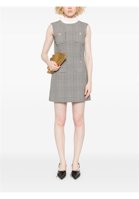 Abito mini a quadri in grigio Self-portrait - donna SELF-PORTRAIT | PF25016SBW