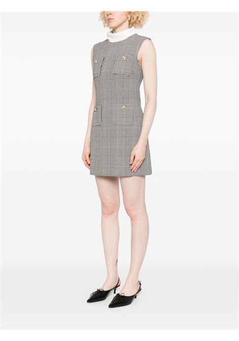 Abito mini a quadri in grigio Self-portrait - donna SELF-PORTRAIT | PF25016SBW
