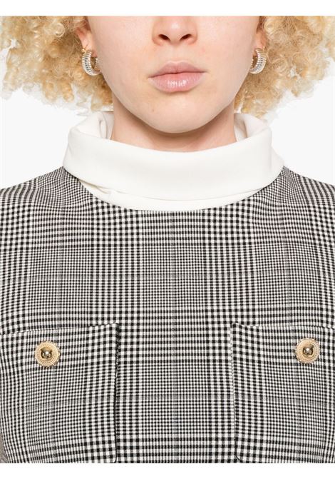 Abito mini a quadri in grigio Self-portrait - donna SELF-PORTRAIT | PF25016SBW