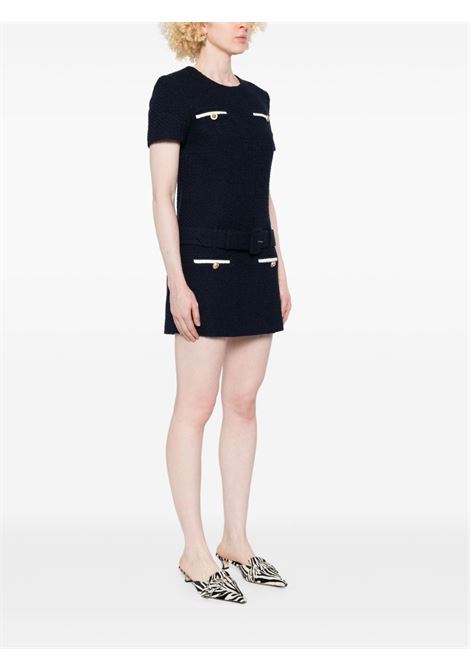 Abito mini con cintura in blu Self-Portrait - donna SELF-PORTRAIT | PF25034SBL