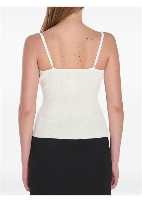 Canotta con scollo a V in bianco Self-portrait - donna SELF-PORTRAIT | PF25042TW