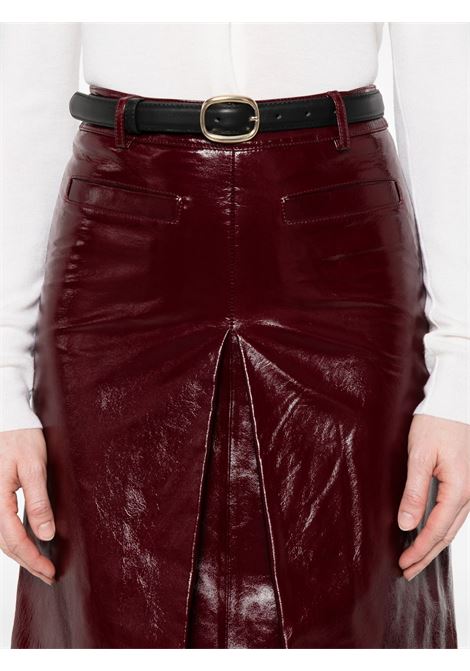 Gonna in pelle in bordeaux Self-Portrait - donna SELF-PORTRAIT | PF25091SKBU