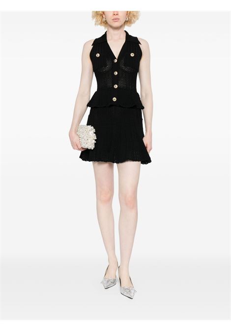 Abito all'uncinetto in nero Self-portrait - donna SELF-PORTRAIT | PF25093SBB