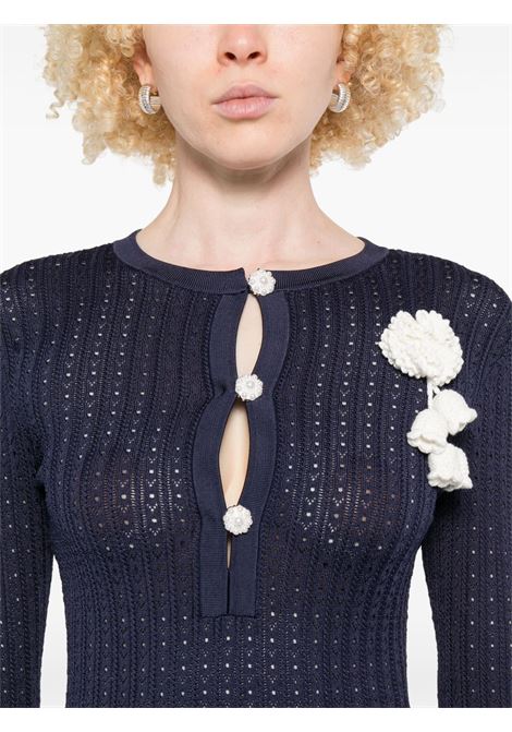 Abito all'uncinetto in blu Self-portrait - donna SELF-PORTRAIT | PF25094SBL
