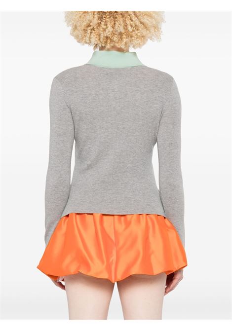 Cardigan in lana grigio Self-Portrait - donna SELF-PORTRAIT | PF25097CGR