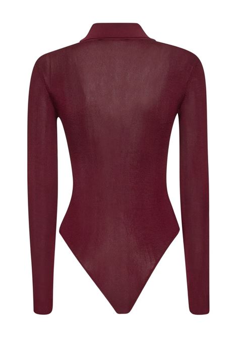 ody a coste con coletto in bordeaux Self-portrait - donna SELF-PORTRAIT | PF25113TBU