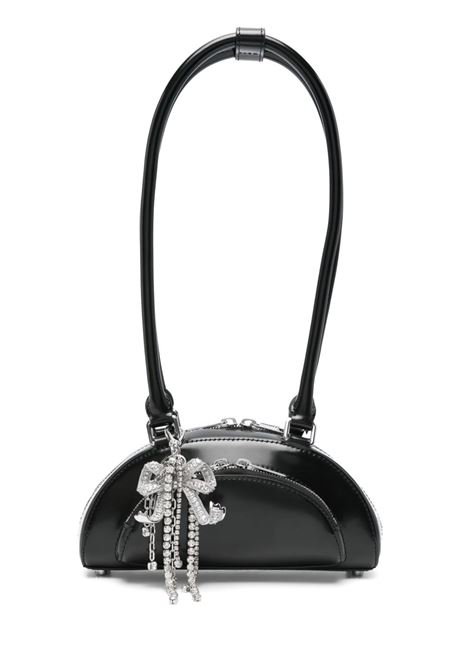 Borsa a mano con charm in nero Self-portrait - donna SELF-PORTRAIT | PF25313AB