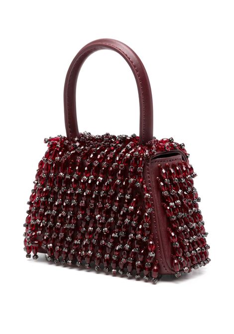 Borsa con cristalli bow in bordeux Self-portrait - donna SELF-PORTRAIT | PF25317BU