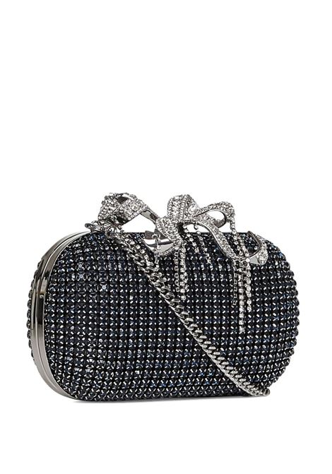 Clutch con cristalli in blu Self-Portrait - donna SELF-PORTRAIT | PF25319N