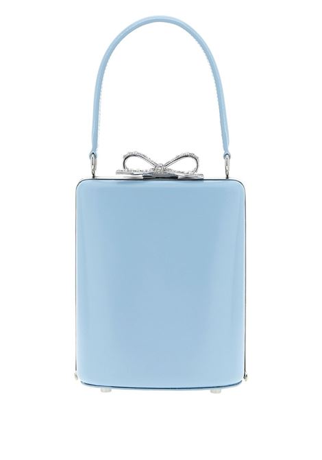 Borsa a mano con fiocco in cristalli in celeste Self-portrait - donna SELF-PORTRAIT | PF25325BL