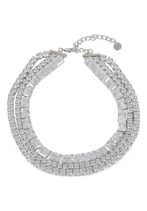 Silver multi crystal chocker necklace Self-portrait - donna SELF-PORTRAIT | PF25606NSL
