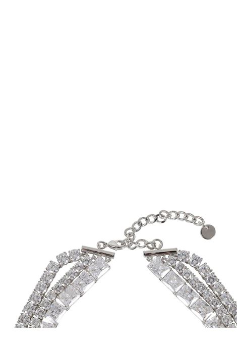 Silver multi crystal chocker necklace Self-portrait - donna SELF-PORTRAIT | PF25606NSL