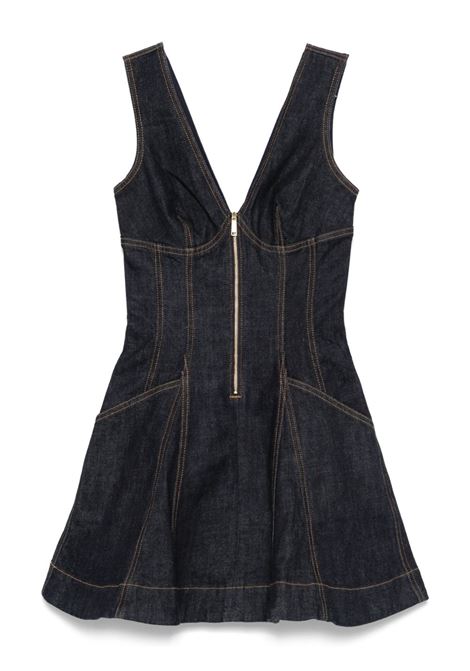 Abito mini in denim in blu Self-portrait - donna SELF-PORTRAIT | PF25801SBL