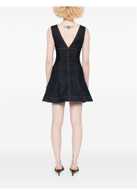 Abito mini in denim in blu Self-portrait - donna SELF-PORTRAIT | PF25801SBL