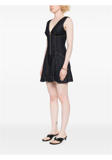 Abito mini in denim in blu Self-portrait - donna SELF-PORTRAIT | PF25801SBL