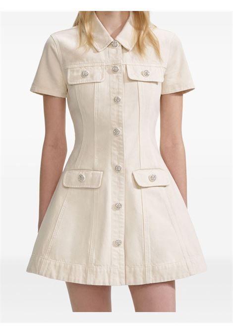 Cream denim dress Self-portrait - women