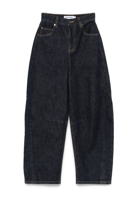Blue high-waisted jeans Self-portrait - women
