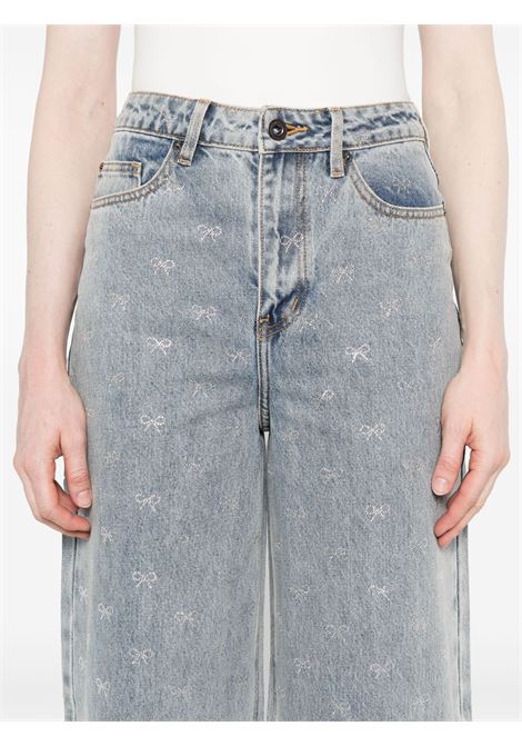 Jeans con decorazione in blu Self-portrait - donna SELF-PORTRAIT | PF25832PBL