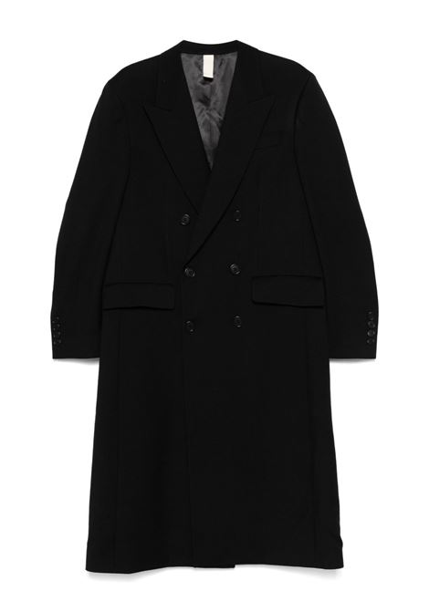 Black virgin wool double-breasted coat Sunflower - men SUNFLOWER | 4167999