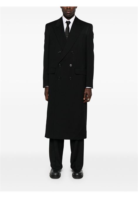 Black virgin wool double-breasted coat Sunflower - men SUNFLOWER | 4167999
