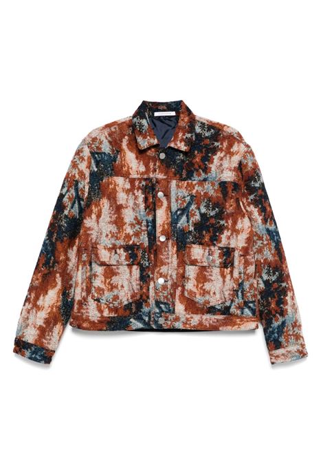 Giacca-camicia con stampa astratta multicolore Sunflower - uomo