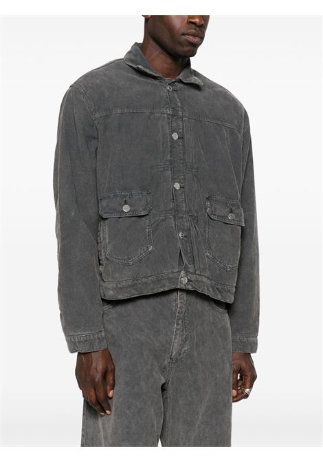 Grey cotton applied pockets shirt jacket Sunflower - men SUNFLOWER | 51331840