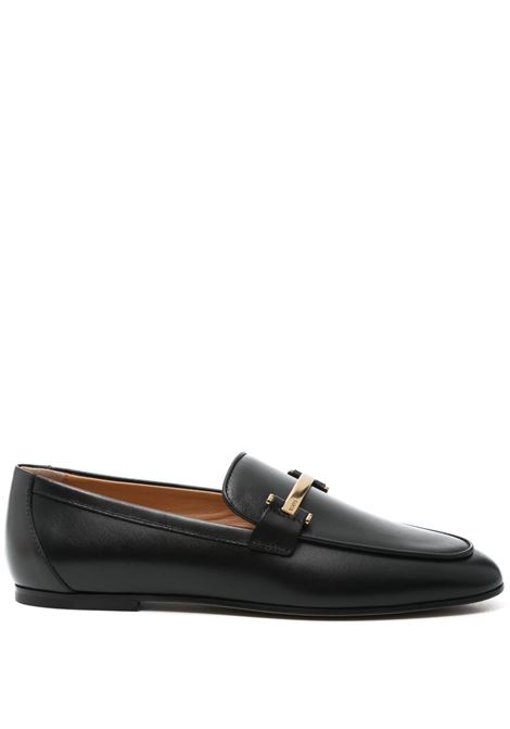 Mocassini in pelle con barra metallica in nero Tod's - donna TOD'S | XXW79A0JE50SMXB999