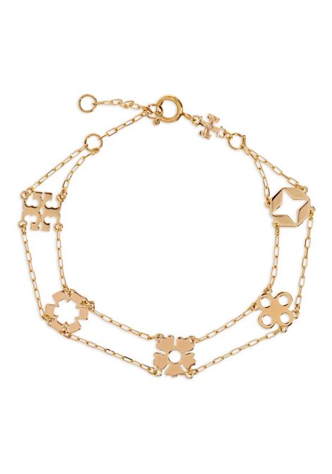 Bracciale con charm in oro Tory burch - donna TORY BURCH | Bracciali | 168078720