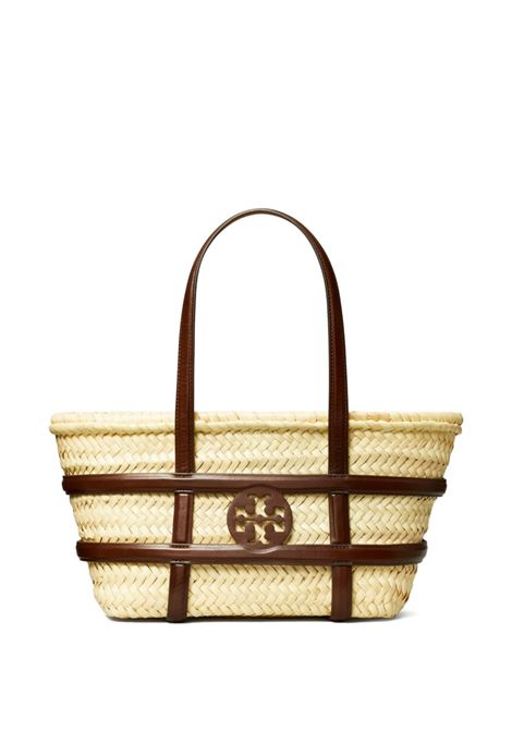 Borsa a mano Ella in raffia in beige Tory burch - donna TORY BURCH | Borse a spalla | 169218902