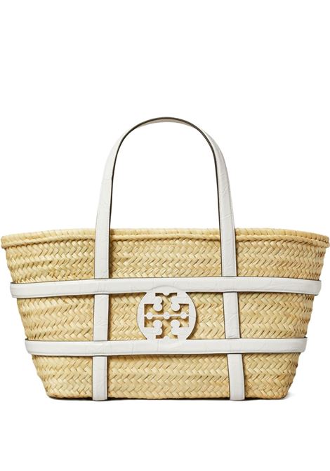 Borsa a mano Ella in raffia in beige Tory burch - donna TORY BURCH | Borse a spalla | 169398100