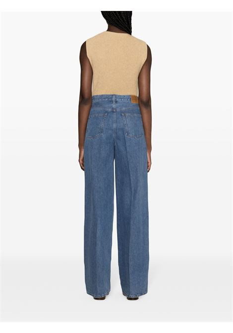 Jeans a gamba ampia in indaco Rick Owens - uomo TOTEME | 242WRB2426FB0045167