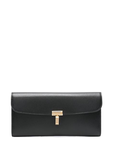 Black T-lock leather wallet Toteme - women TOTEME | 251WAM0041LE0025001