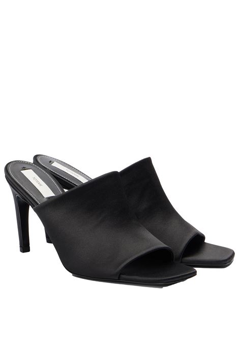Black satin bandeau mules Toteme - women TOTEME | 253WAS0245FB0401001
