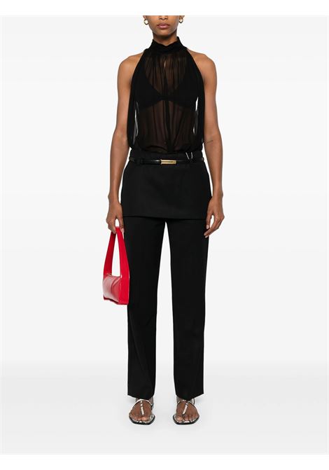 Black layered skirt trousers Toteme - women TOTEME | 253WRB0284FB0435001